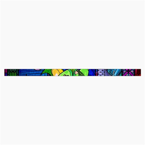 Beauty And The Beast Stained Glass Rose Roll Up Canvas Pencil Holder (S) from ArtsNow.com Strap