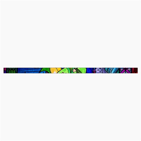Beauty And The Beast Stained Glass Rose Roll Up Canvas Pencil Holder (M) from ArtsNow.com Strap