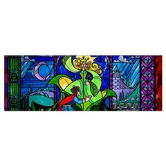 Beauty And The Beast Stained Glass Rose Wristlet Pouch Bag (Small) from ArtsNow.com Bottom