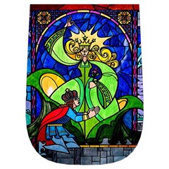 Beauty And The Beast Stained Glass Rose Wristlet Pouch Bag (Small) from ArtsNow.com Right Side