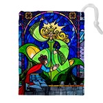 Beauty And The Beast Stained Glass Rose Drawstring Pouch (4XL)
