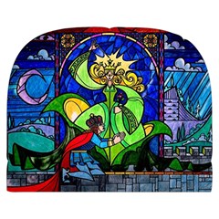 Beauty And The Beast Stained Glass Rose Make Up Case (Small) from ArtsNow.com Back