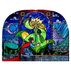 Beauty And The Beast Stained Glass Rose Make Up Case (Medium) from ArtsNow.com Front