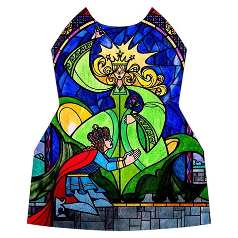 Beauty And The Beast Stained Glass Rose Women s Long Sleeve Raglan T Front