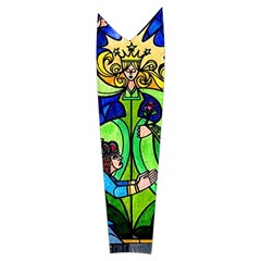 Beauty And The Beast Stained Glass Rose Women s Long Sleeve Raglan T Right Sleeve Side