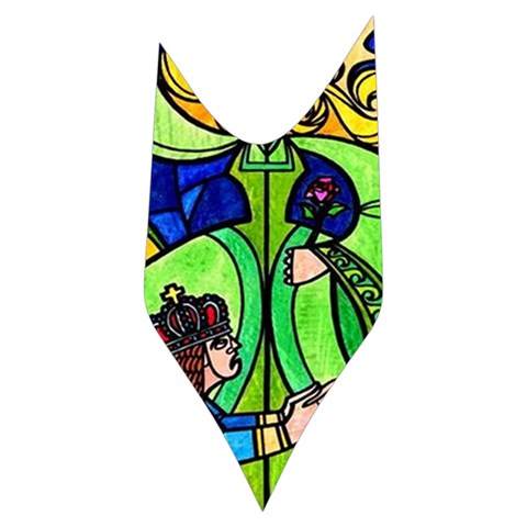 Beauty And The Beast Stained Glass Rose Women s Long Sleeve Raglan T Side Left