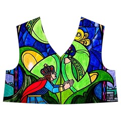 Beauty And The Beast Stained Glass Rose Kids  Midi Sailor Dress from ArtsNow.com Front Top