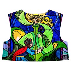 Beauty And The Beast Stained Glass Rose Kids  Midi Sailor Dress from ArtsNow.com Back Top