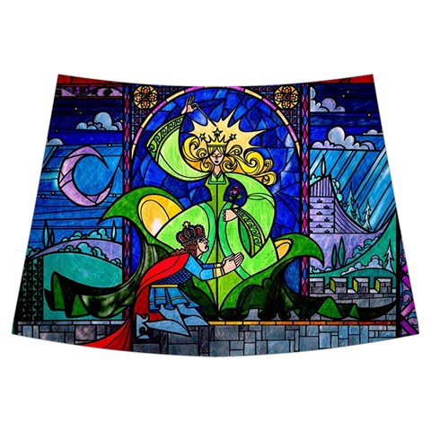 Beauty And The Beast Stained Glass Rose Kids  Midi Sailor Dress from ArtsNow.com Front Skirt