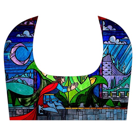 Beauty And The Beast Stained Glass Rose Kids  Midi Sailor Dress from ArtsNow.com Collar