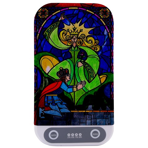 Beauty And The Beast Stained Glass Rose Sterilizers from ArtsNow.com Front