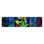 Beauty And The Beast Stained Glass Rose Banner and Sign 4  x 1 