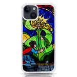 Beauty And The Beast Stained Glass Rose iPhone 14 TPU UV Print Case