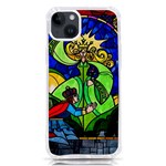 Beauty And The Beast Stained Glass Rose iPhone 14 Plus TPU UV Print Case