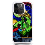 Beauty And The Beast Stained Glass Rose iPhone 14 Pro TPU UV Print Case