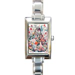 Cottagecore Rectangle Italian Charm Watch