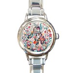 Cottagecore Round Italian Charm Watch