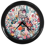 Cottagecore Wall Clock (Black)