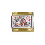 Cottagecore Gold Trim Italian Charm (9mm)