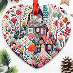 Cottagecore Heart Ornament (Two Sides)