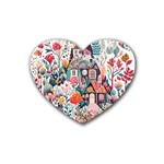Cottagecore Rubber Coaster (Heart)