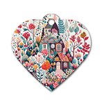 Cottagecore Dog Tag Heart (Two Sides)