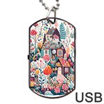 Cottagecore Dog Tag USB Flash (Two Sides)