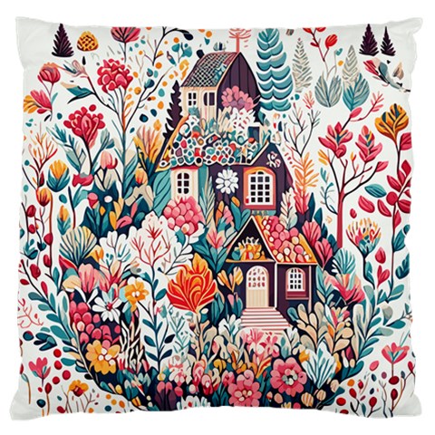 Cottagecore Large Cushion Case (One Side) from ArtsNow.com Front