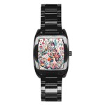 Cottagecore Stainless Steel Barrel Watch