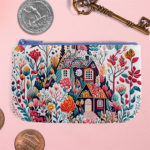 Cottagecore Large Coin Purse from ArtsNow.com Front