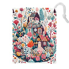 Cottagecore Drawstring Pouch (4XL) from ArtsNow.com Front