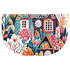 Cottagecore Make Up Case (Medium) from ArtsNow.com Side Left