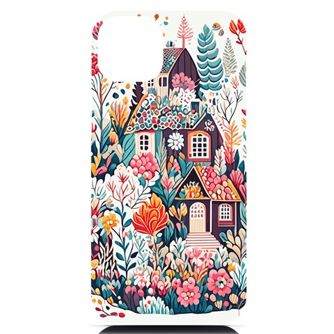 Cottagecore iPhone 14 Plus Black UV Print Case from ArtsNow.com Front