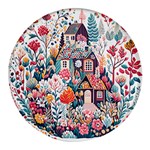 Cottagecore Round Glass Fridge Magnet (4 pack)
