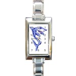 Shark Rectangular Italian Charm Watch