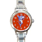 Shark Round Italian Charm Watch