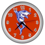 Shark Wall Clock (Silver)