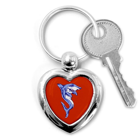 Shark Key Chain (Heart) from ArtsNow.com Front