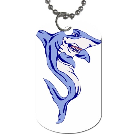 Shark Dog Tag (One Side) from ArtsNow.com Front