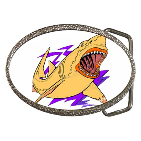 Man eater Belt Buckle from ArtsNow.com Front