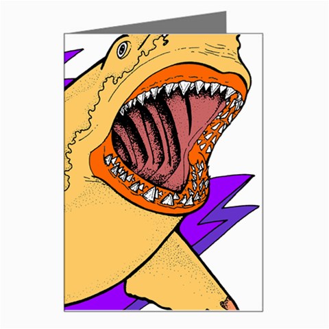 Man eater Greeting Card from ArtsNow.com Left