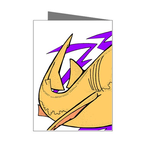 Man eater Mini Greeting Card from ArtsNow.com Right
