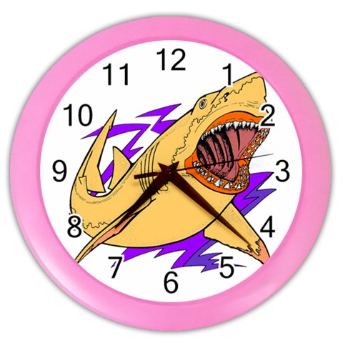 Man eater Color Wall Clock from ArtsNow.com Front