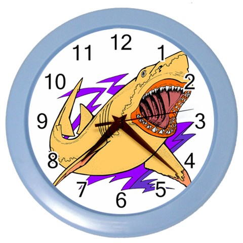 Man eater Color Wall Clock from ArtsNow.com Front