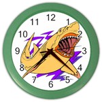 Man eater Color Wall Clock