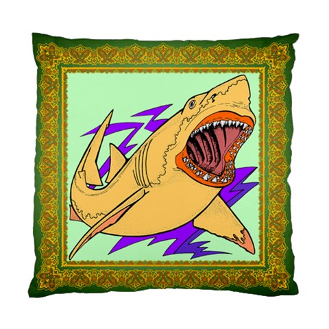 Man eater Cushion Case (Two Sides) from ArtsNow.com Back