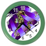 Seahorse Color Wall Clock
