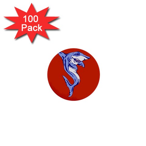 Shark 1  Mini Button (100 pack)  from ArtsNow.com Front