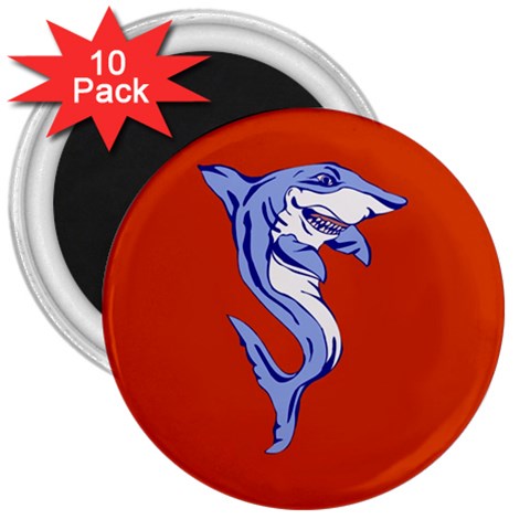 Shark 3  Magnet (10 pack) from ArtsNow.com Front