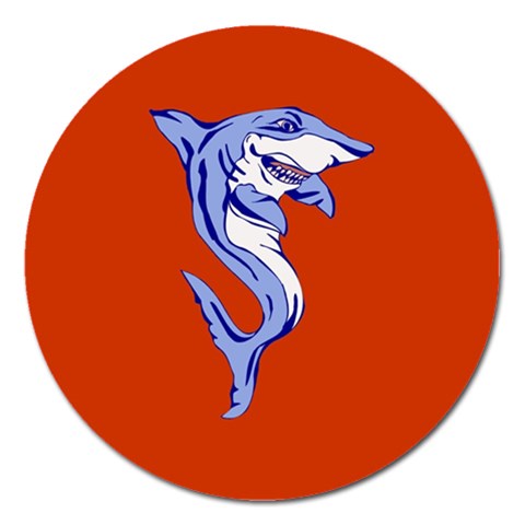 Shark Magnet 5  (Round) from ArtsNow.com Front